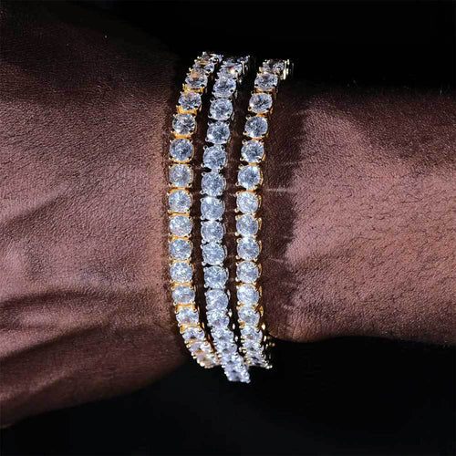 5mm Iced Out Bling Tennis Bracelets