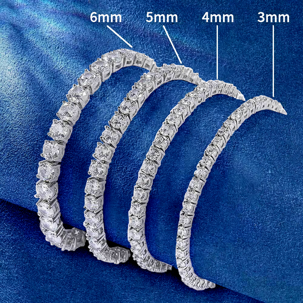 5mm Iced Out Bling Tennis Bracelets