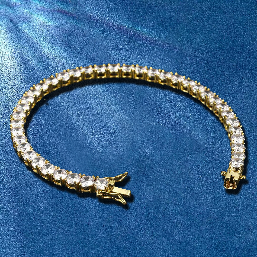 5mm Iced Out Bling Tennis Bracelets