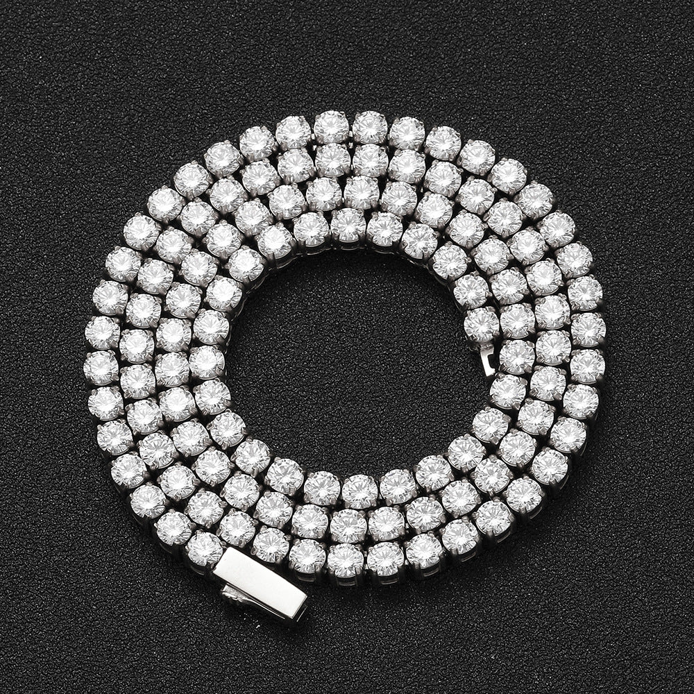 Stainless Steel CZ Stone Tennis Chain