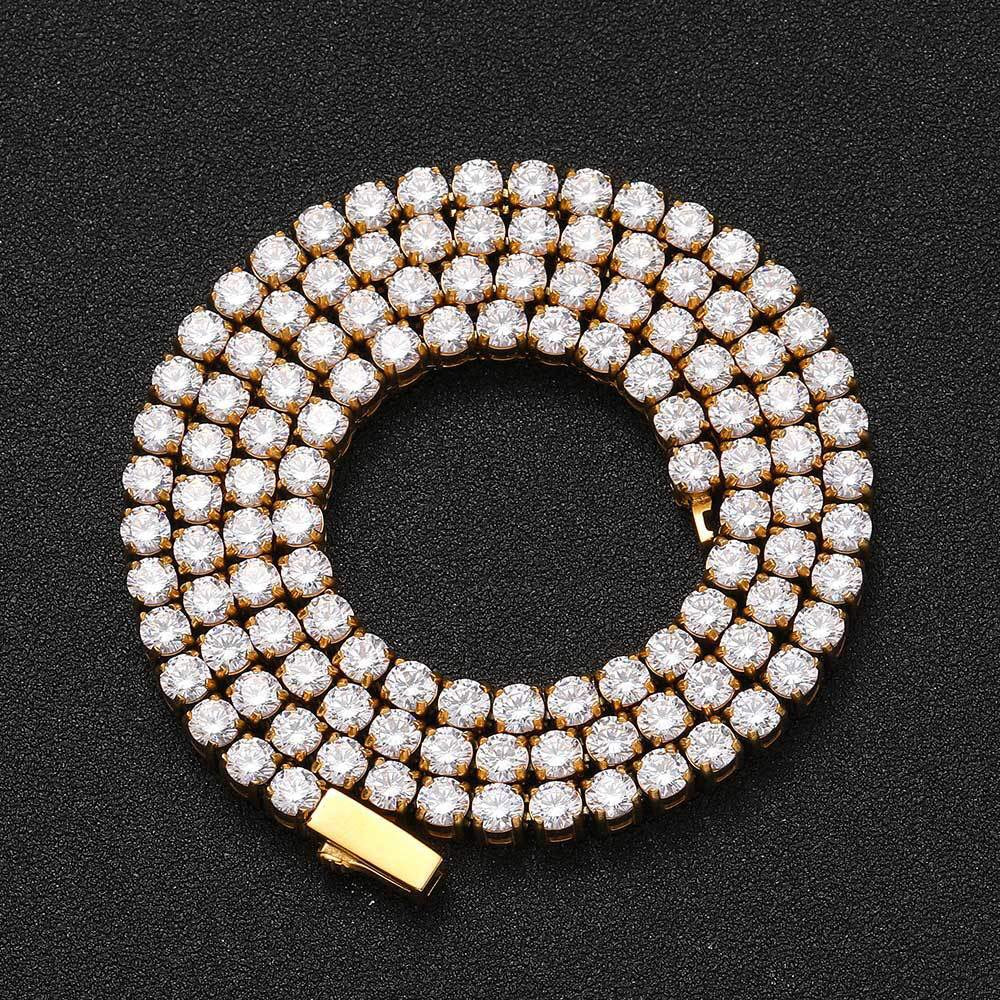 Stainless Steel CZ Stone Tennis Chain