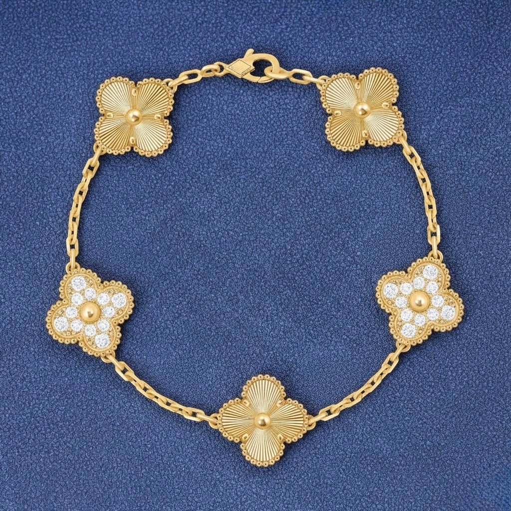 Gold Moissanite VC Bracelet