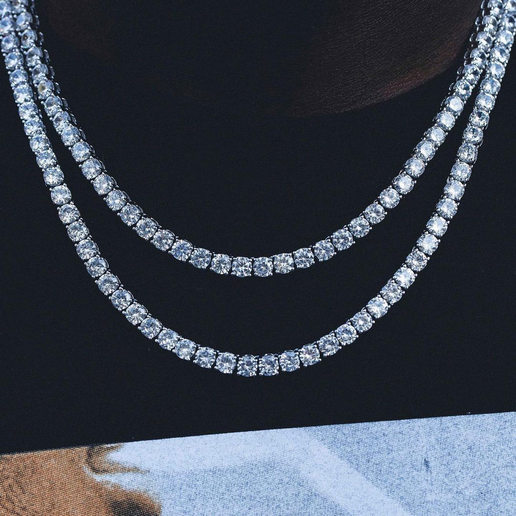 Stainless Steel CZ Stone Tennis Chain