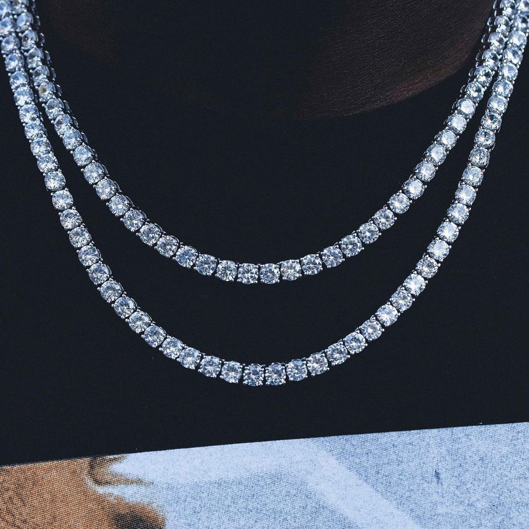 Stainless Steel CZ Stone Tennis Chain