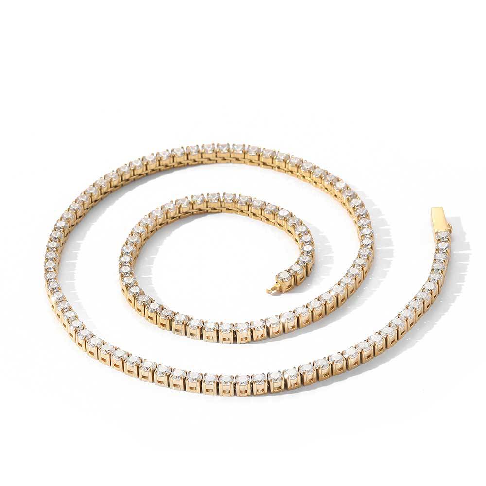 Stainless Steel CZ Stone Tennis Chain