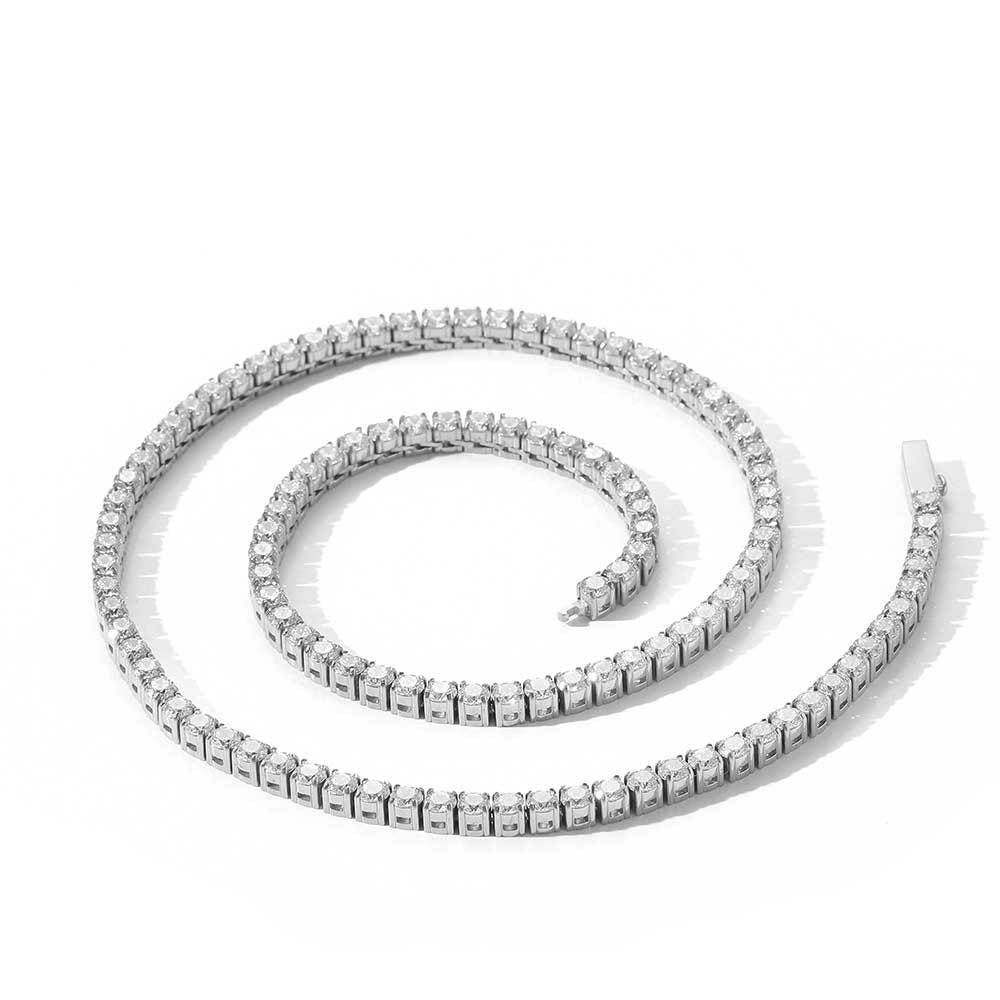 Stainless Steel CZ Stone Tennis Chain